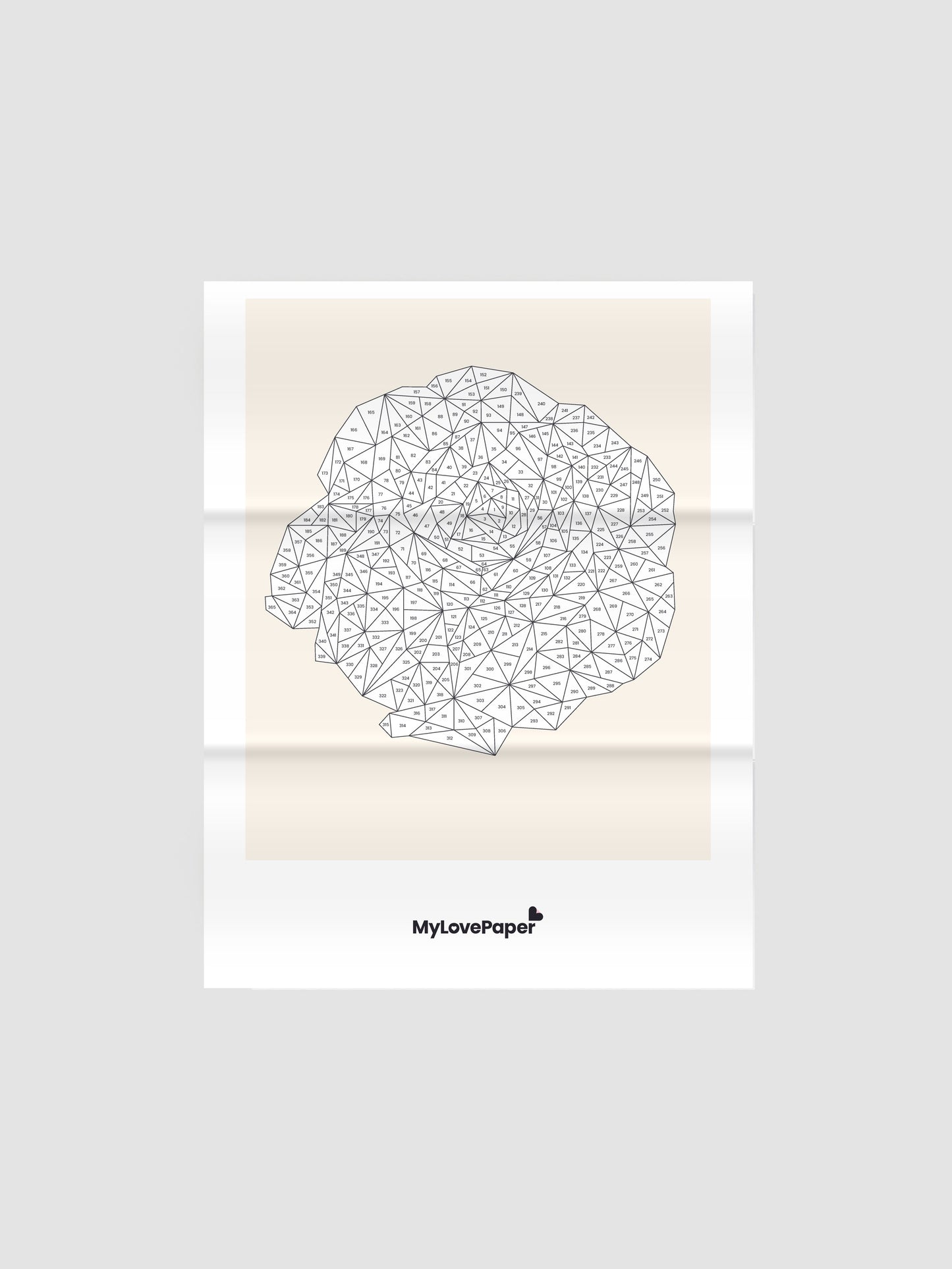 MyLovePaper Leporello A3 mit Rosen-Motiv, aufgeklappt