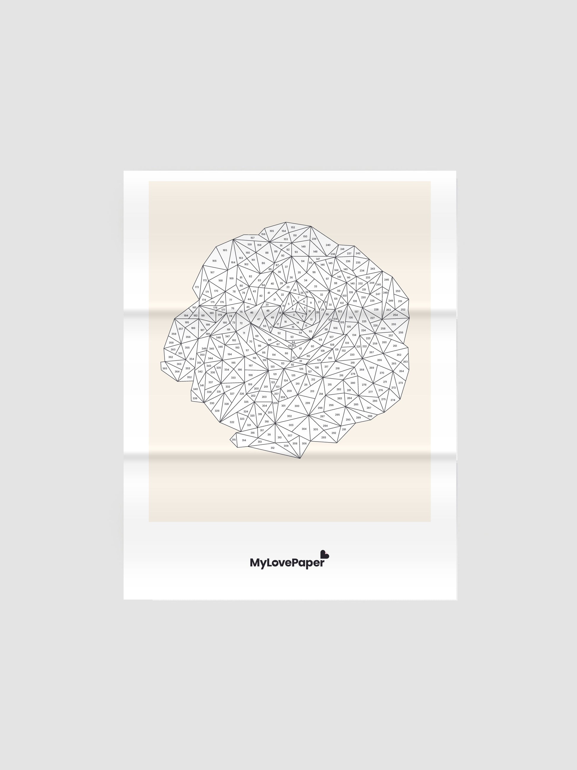 MyLovePaper Leporello A3 mit Rosen-Motiv, aufgeklappt
