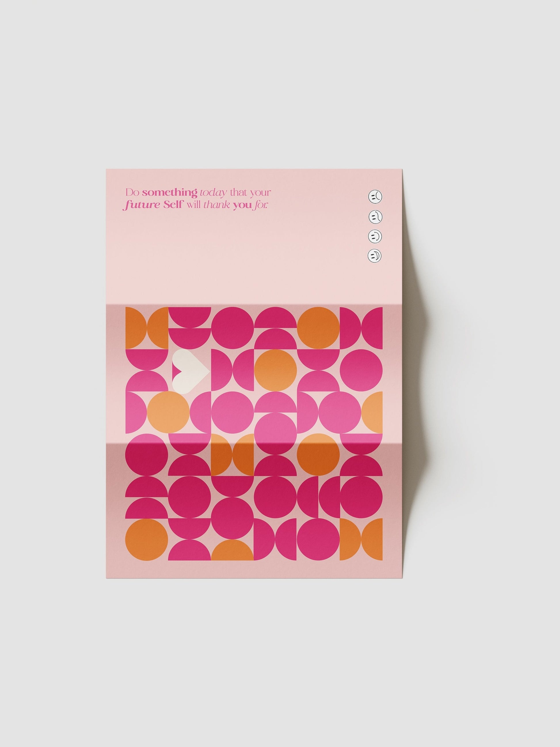 MyLovePaper Leporello Rückseite mit Muster und Spruch
